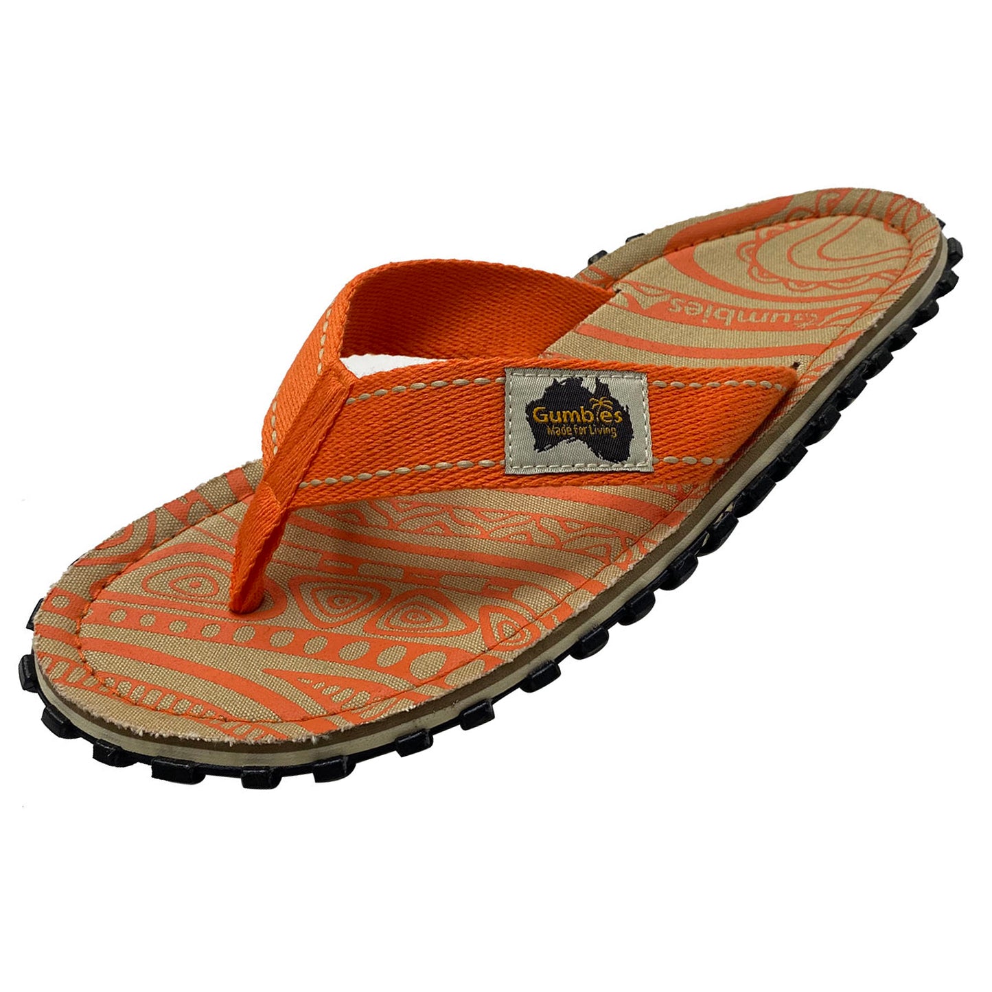 Gumbies CANVAS Flip Flops - Mens - Desert