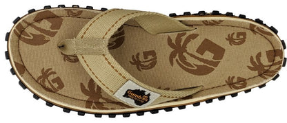 Gumbies CANVAS Flip Flops - Mens- Khaki