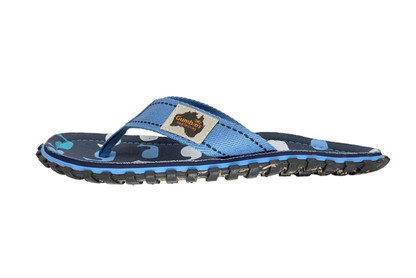 Gumbies CANVAS Flip Flops - Mens - Whales