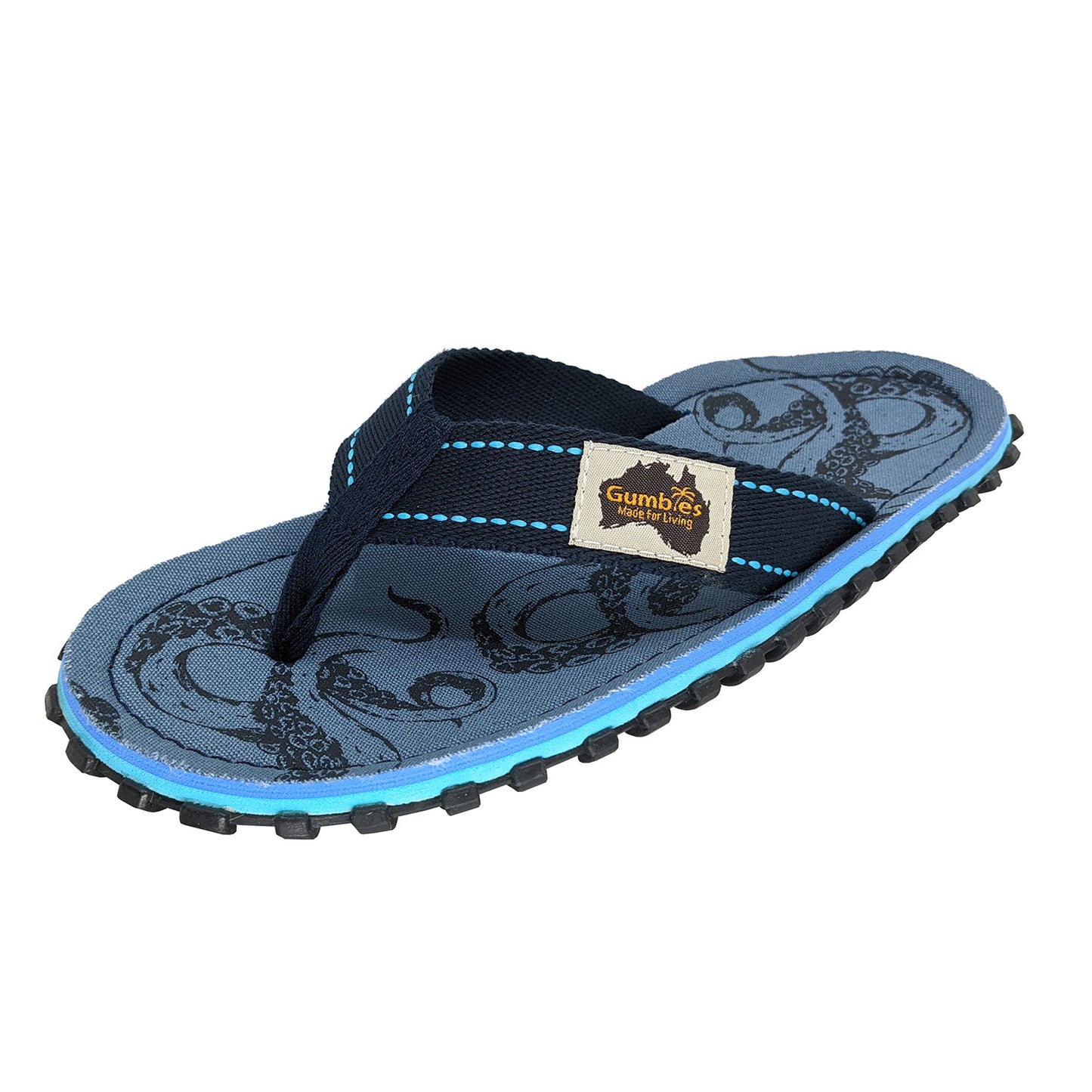 Gumbies CANVAS Flip Flops - Mens - Abyss