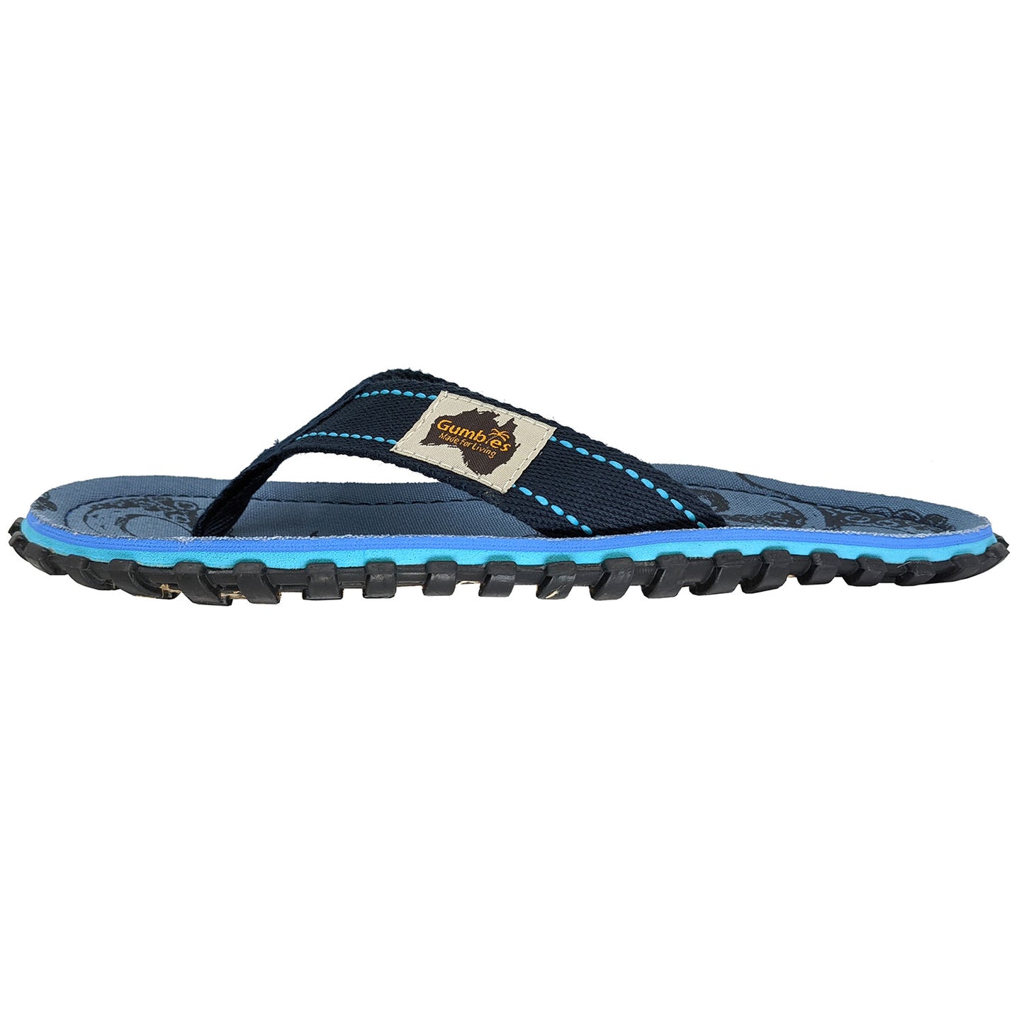 Gumbies CANVAS Flip Flops - Mens - Abyss