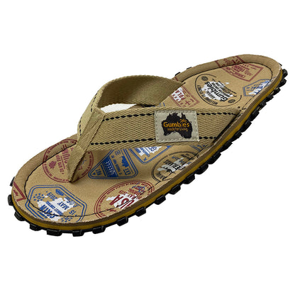 Gumbies CANVAS Flip Flops - Mens - Traveller