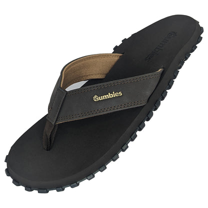 Gumbies VEGOVERT Flip Flops - Mens - Brown