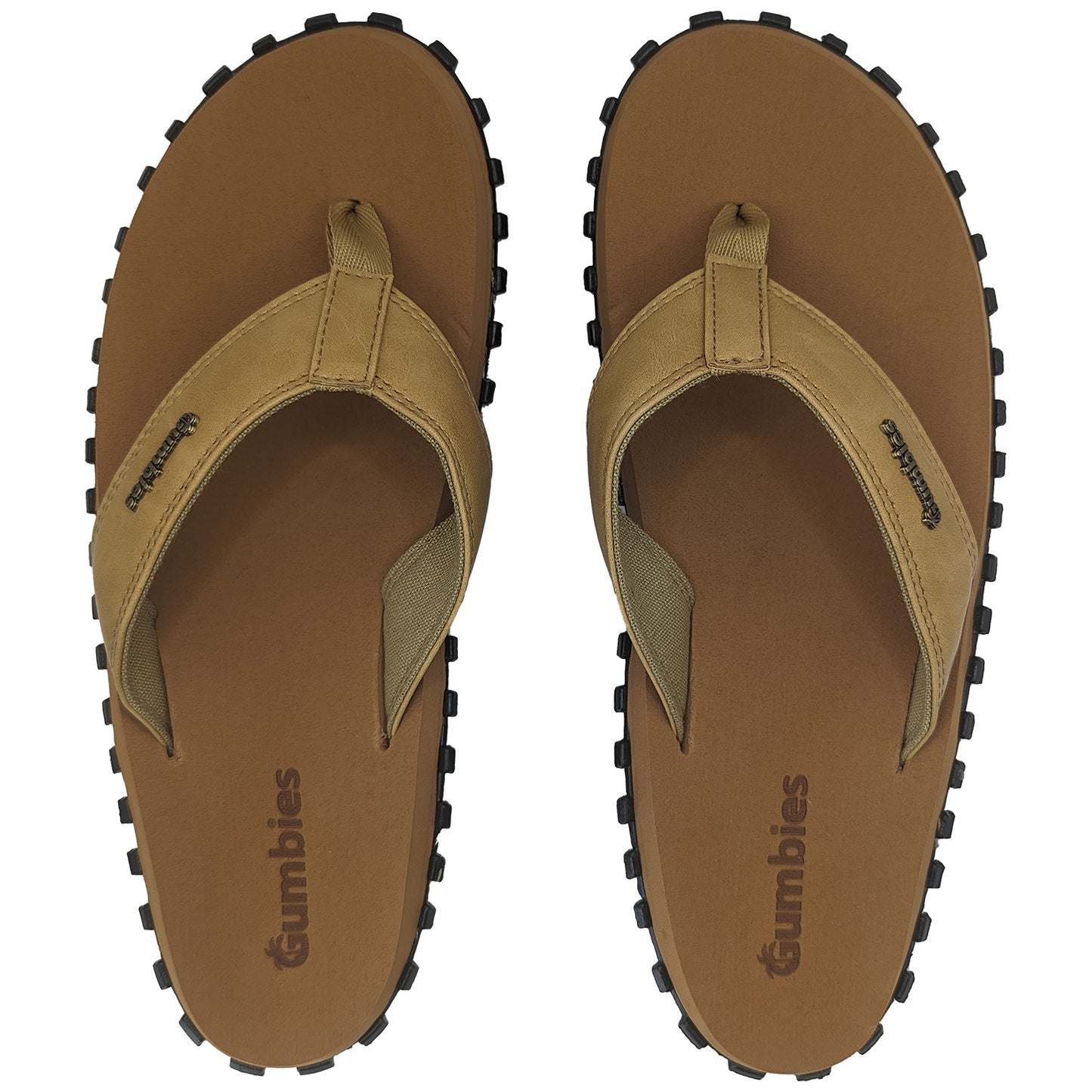 Gumbies VEGOVERT Flip Flops - Mens - Tan