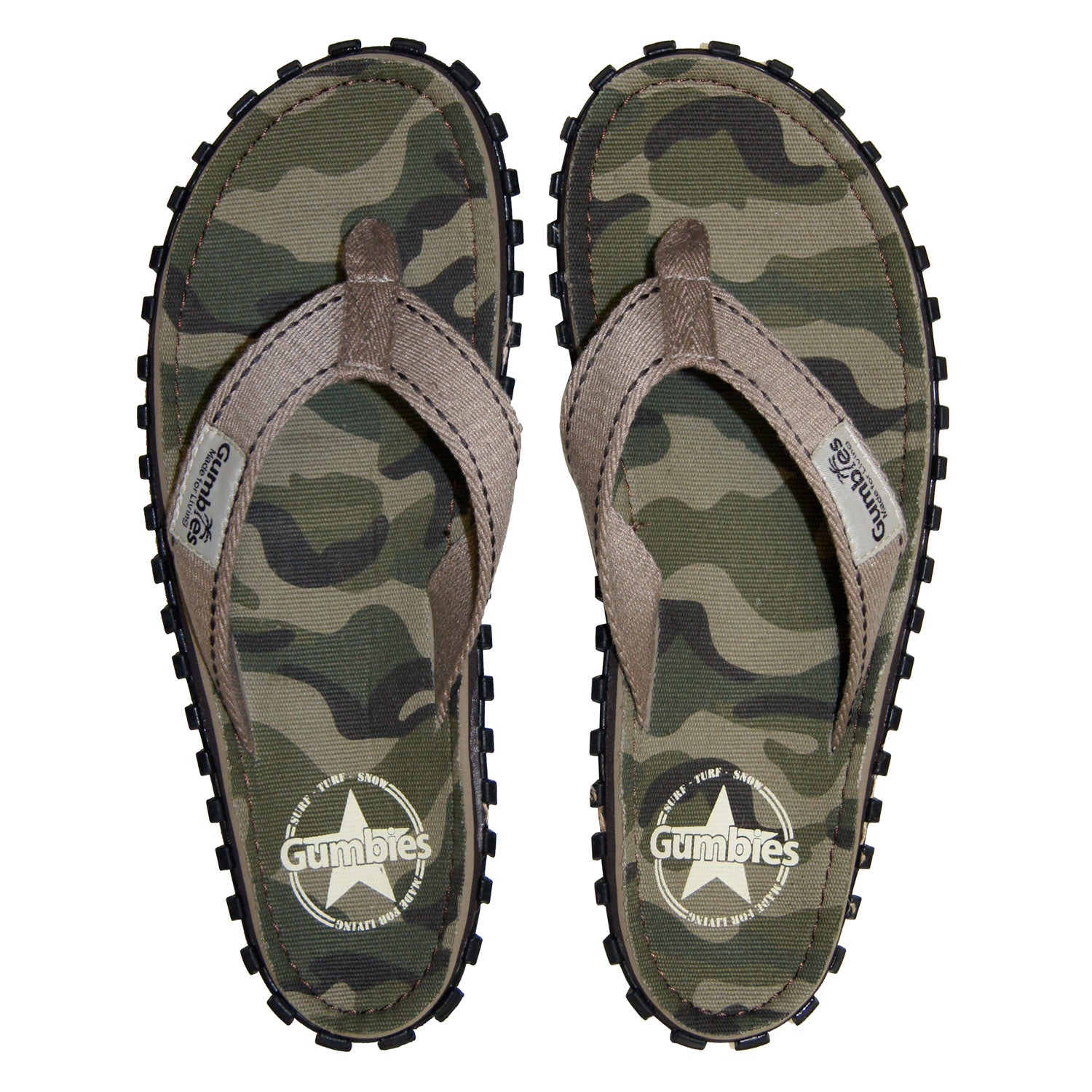 Camo memory clearance foam flip flops