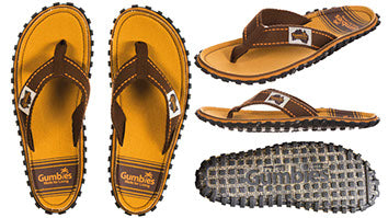 Gumbies CANVAS Flip Flops -Terracotta